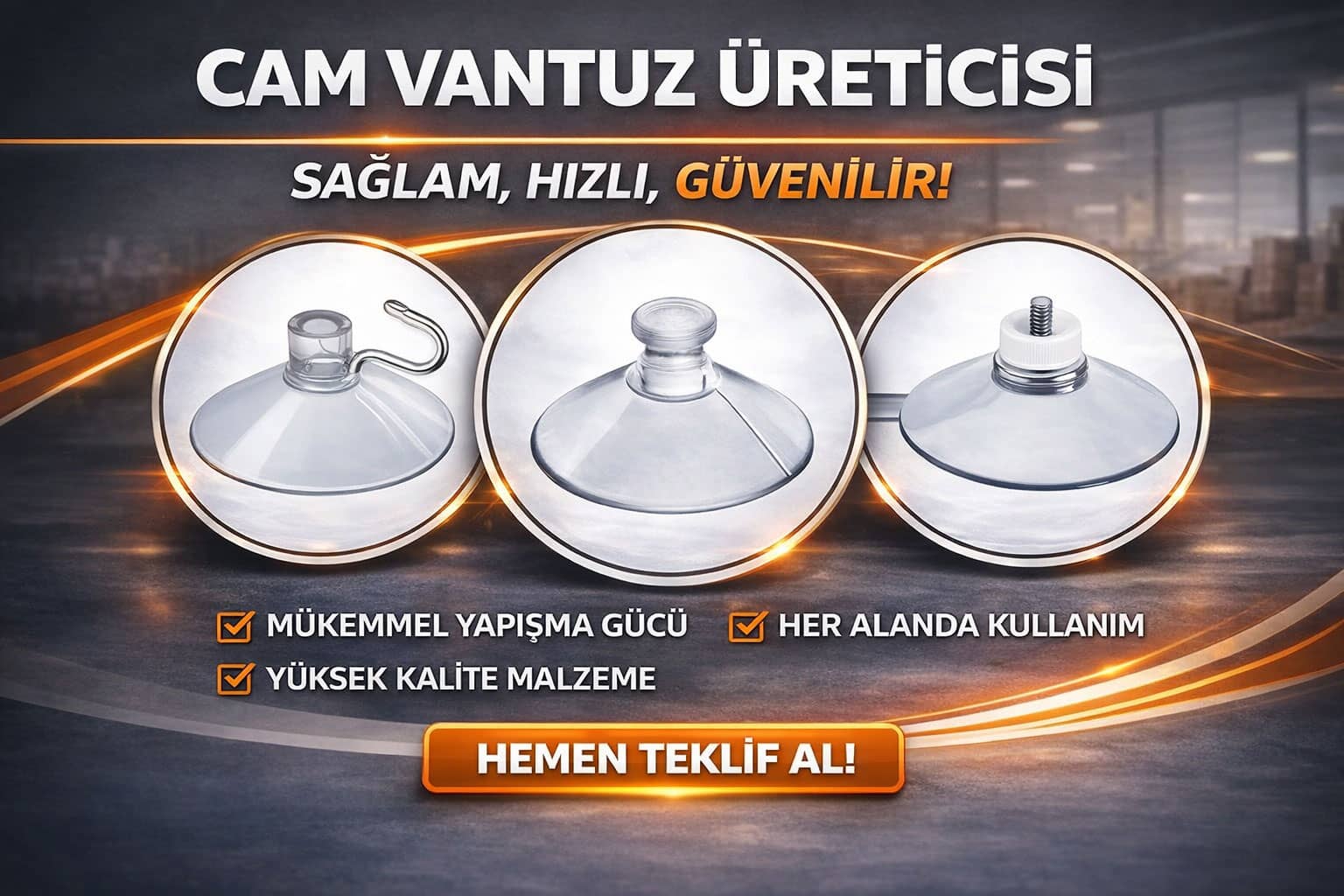 cam vantuz üreticisi
